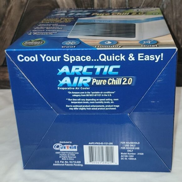 Arctic Air Pure Chill 2.0 Evaporative Air Cooler Air Conditioner Cooling - Picture 6 of 6